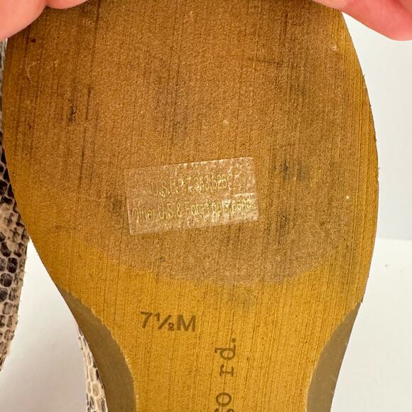 indigo rd. Gray Snake Skin Fabric Textured Lightweight Slip On Loafers Sz 7.5 - Picture 5 of 9